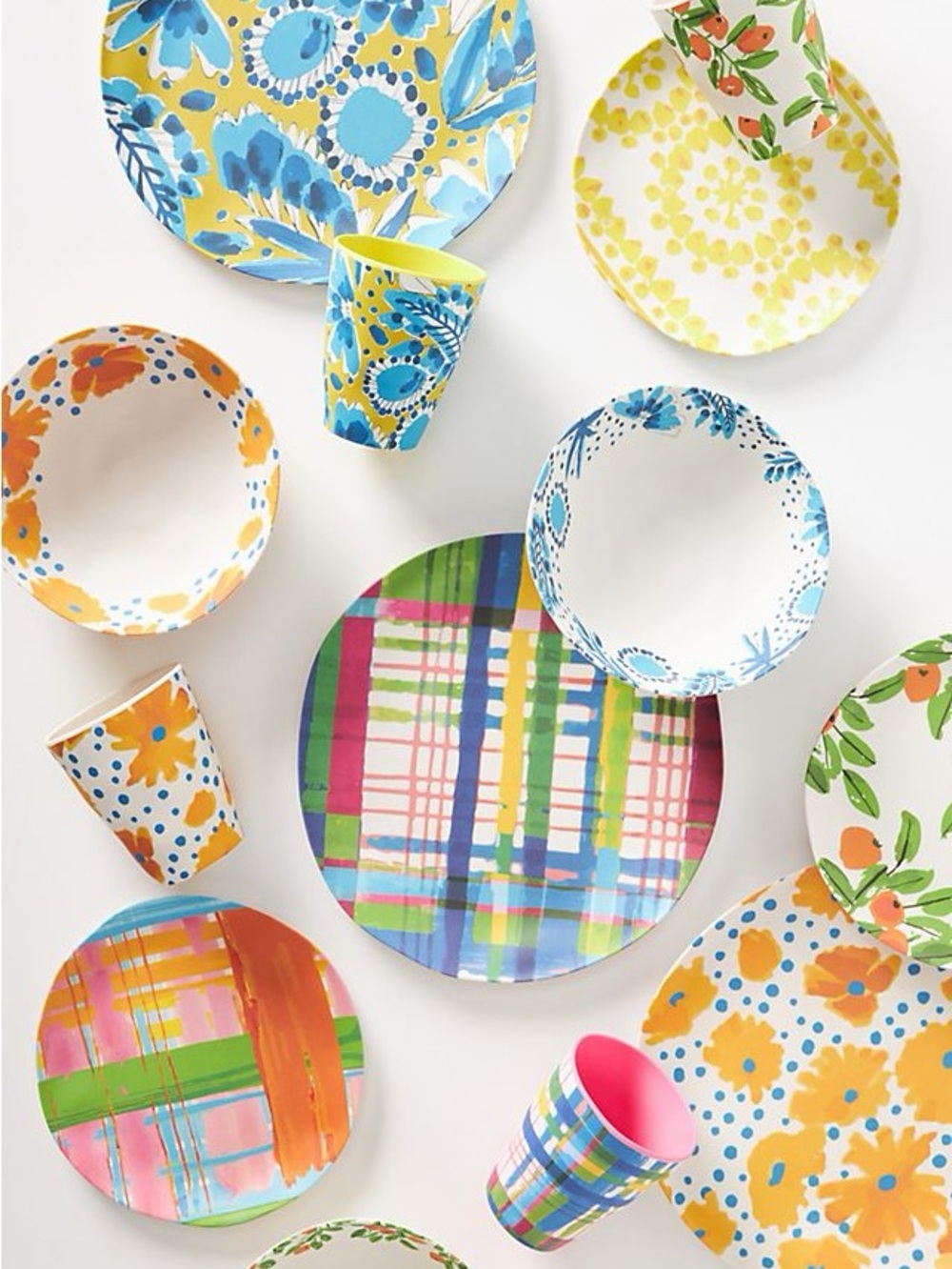 Vera Bradley for Anthropologie Perennial Melanine Dining Set